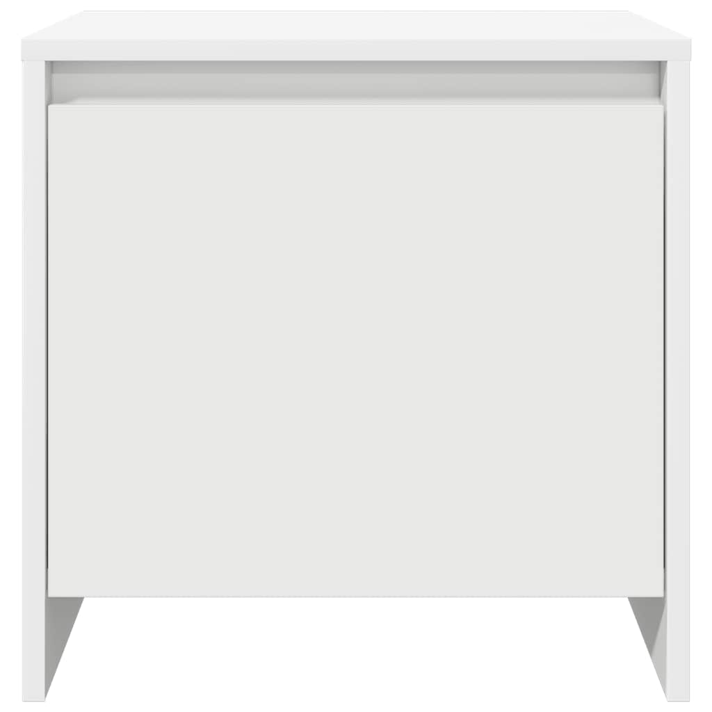 Comodini 2 pz Bianchi 45x34x44,5 cm in Truciolato