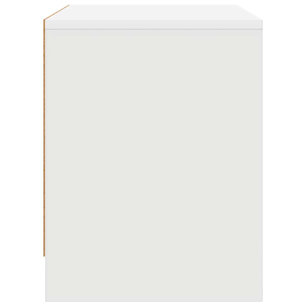 Comodini 2 pz Bianchi 45x34x44,5 cm in Truciolato