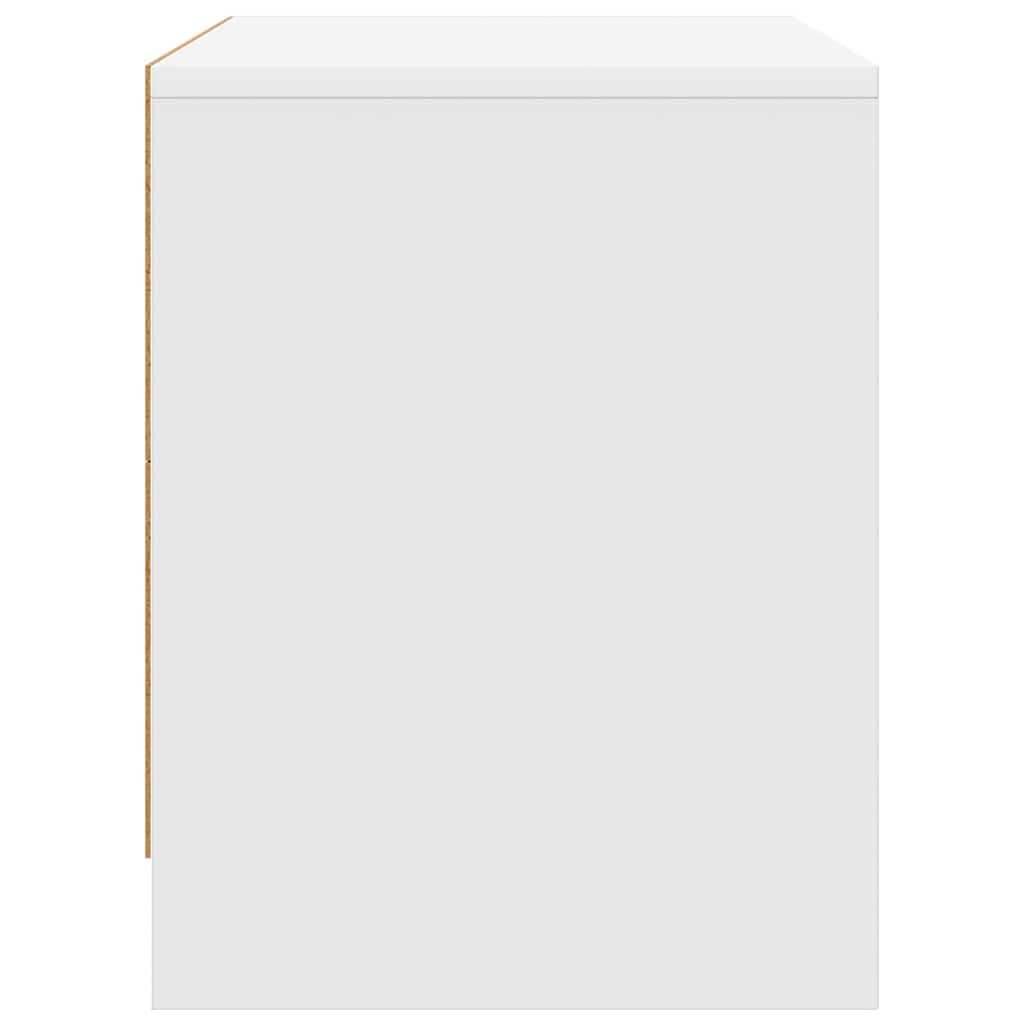 Comodini 2 pz Bianchi 45x34x44,5 cm in Truciolato