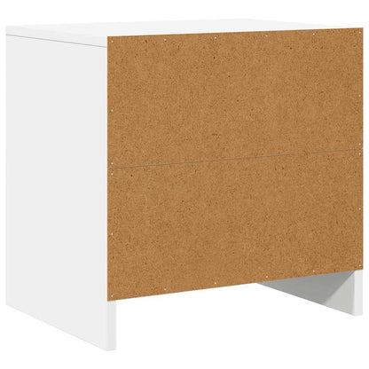 Comodini 2 pz Bianchi 45x34x44,5 cm in Truciolato