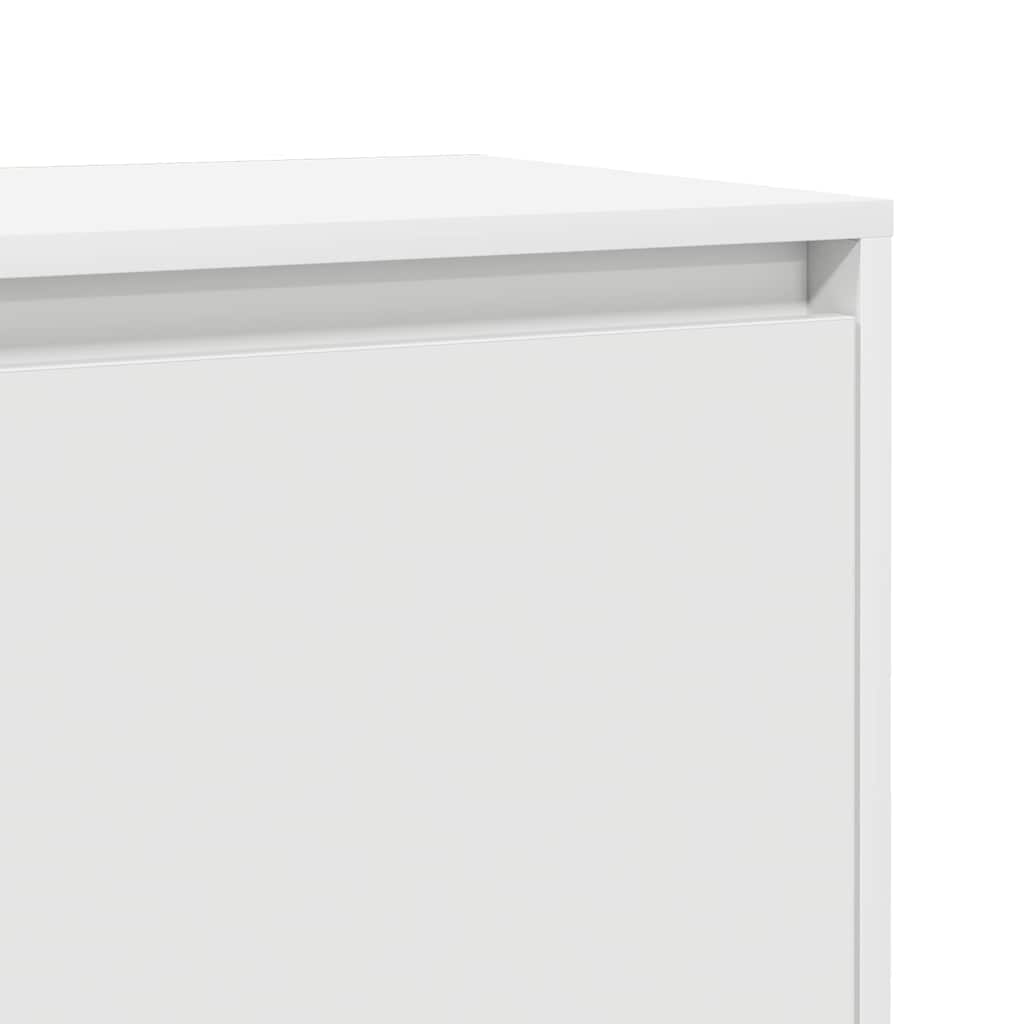Comodini 2 pz Bianchi 45x34x44,5 cm in Truciolato