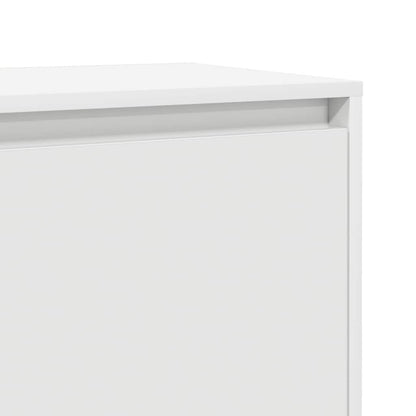 Comodini 2 pz Bianchi 45x34x44,5 cm in Truciolato