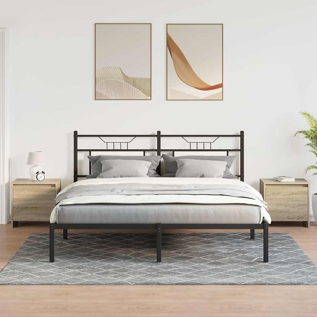 Comodini 2 pz Rovere Sonoma 45x34x44,5 cm in Truciolato