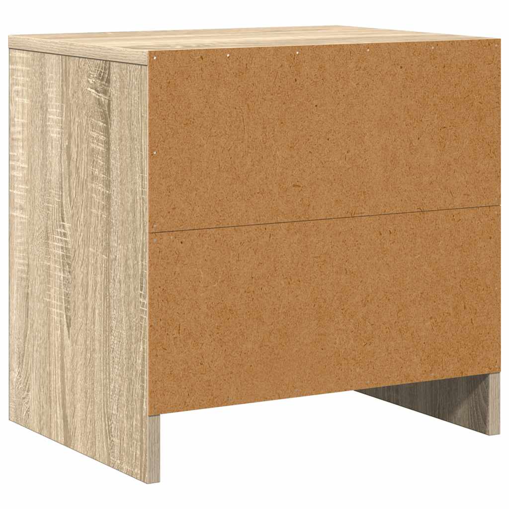 Comodini 2 pz Rovere Sonoma 45x34x44,5 cm in Truciolato