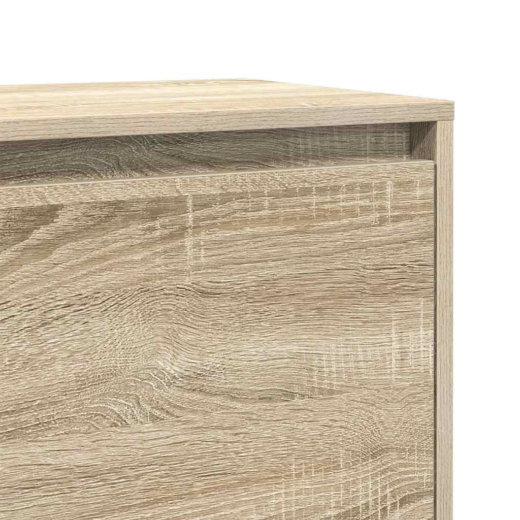 Comodini 2 pz Rovere Sonoma 45x34x44,5 cm in Truciolato
