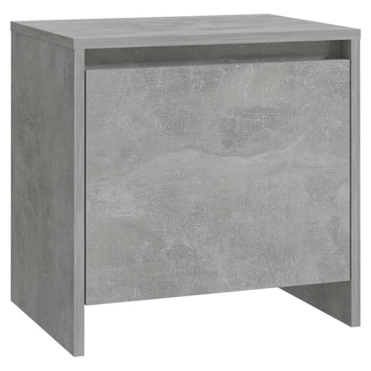 Comodino Grigio Cemento 45x34x44,5 cm in Truciolato - homemem39