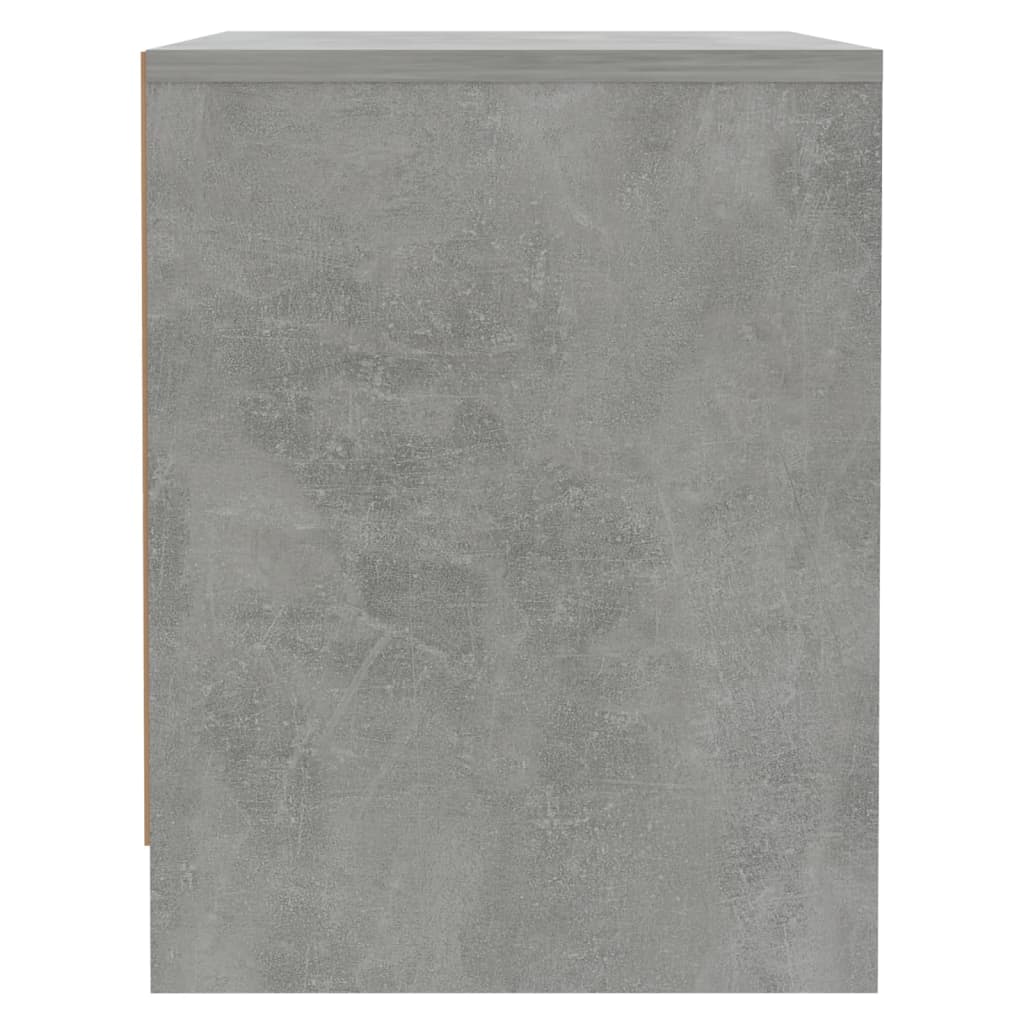 Comodino Grigio Cemento 45x34x44,5 cm in Truciolato - homemem39