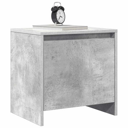 Comodini 2 pz Grigio Cemento 45x34x44,5 cm in Truciolato