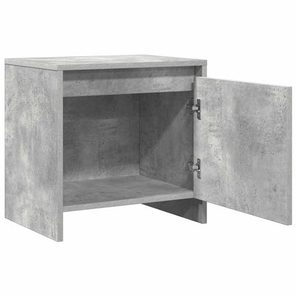 Comodini 2 pz Grigio Cemento 45x34x44,5 cm in Truciolato