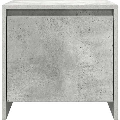 Comodini 2 pz Grigio Cemento 45x34x44,5 cm in Truciolato