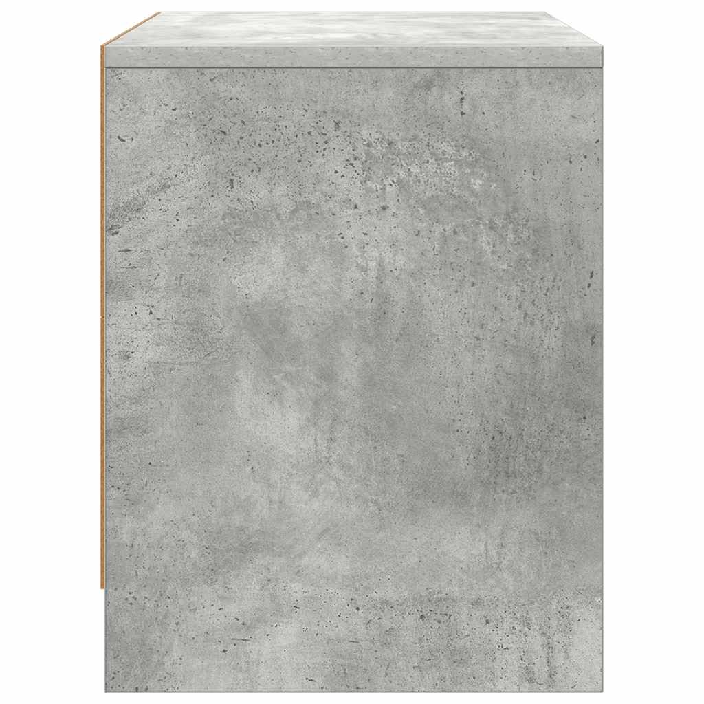 Comodini 2 pz Grigio Cemento 45x34x44,5 cm in Truciolato