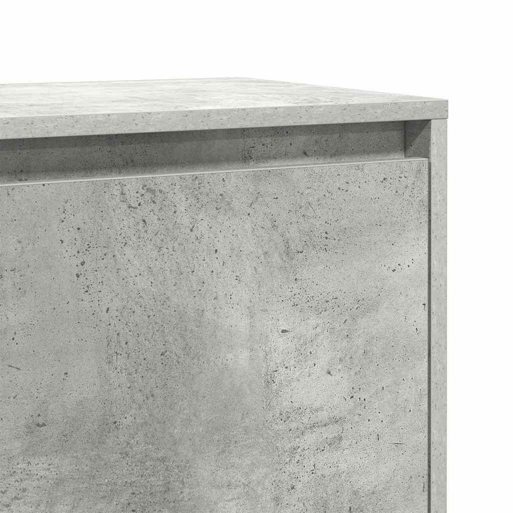 Comodini 2 pz Grigio Cemento 45x34x44,5 cm in Truciolato