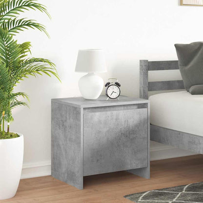 Comodini 2 pz Grigio Cemento 45x34x44,5 cm in Truciolato | homemem39