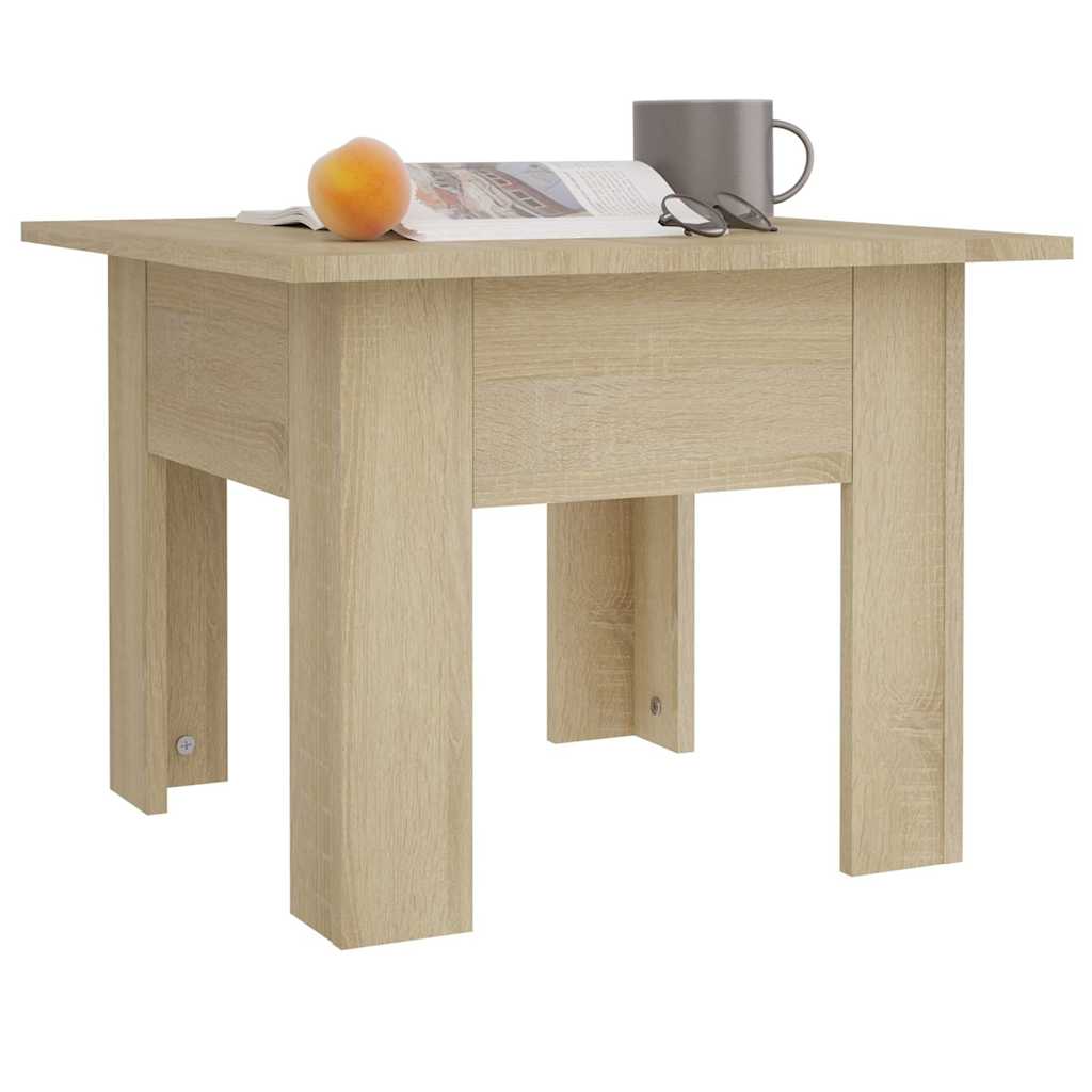 Tavolino da Salotto Rovere Sonoma 55x55x42 cm in Truciolato
