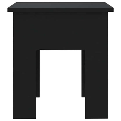 Tavolino da Salotto Nero 40x40x42 cm in Truciolato