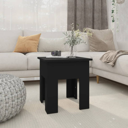 Tavolino da Salotto Nero 40x40x42 cm in Truciolato | homemem39
