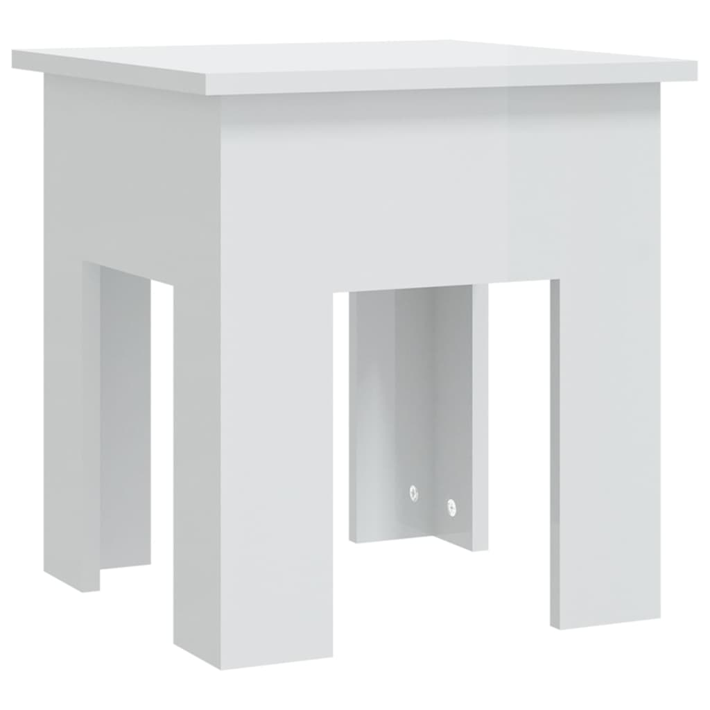 Tavolino da Salotto Bianco 40x40x42 cm in Truciolato | homemem39