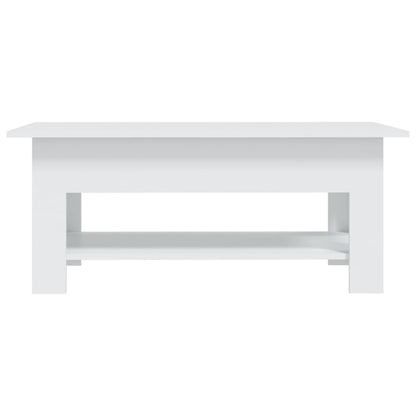 Tavolino da Salotto Bianco 102x55x42 cm in Truciolato | homemem39