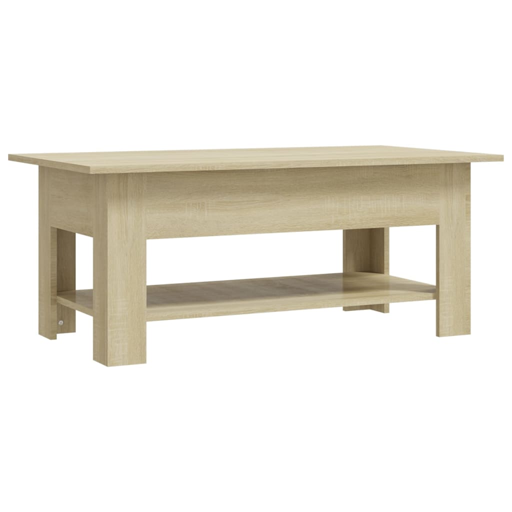 Tavolino da Salotto Rovere Sonoma 102x55x42 cm in Truciolato | homemem39