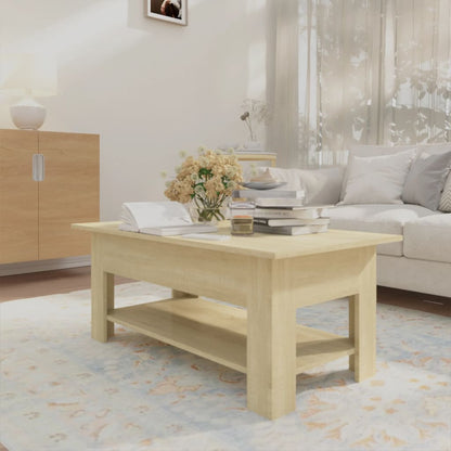 Tavolino da Salotto Rovere Sonoma 102x55x42 cm in Truciolato | homemem39