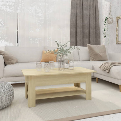Tavolino da Salotto Rovere Sonoma 102x55x42 cm in Truciolato | homemem39