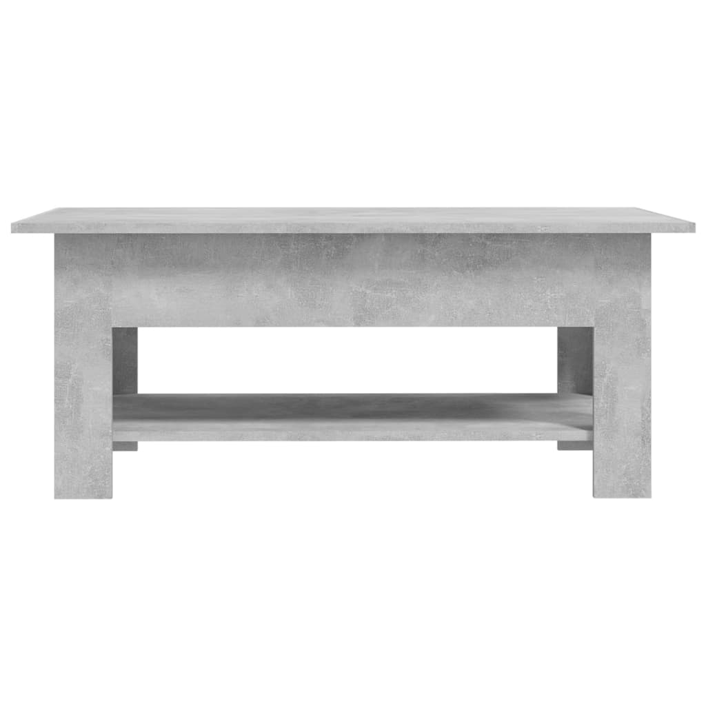 Tavolino da Salotto Grigio Cemento 102x55x42 cm in Truciolato | homemem39