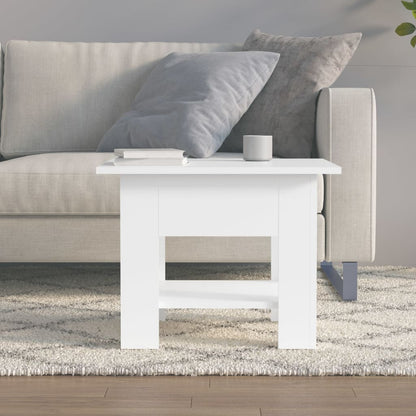 Tavolino da Salotto Bianco 55x55x42 cm in Truciolato | homemem39