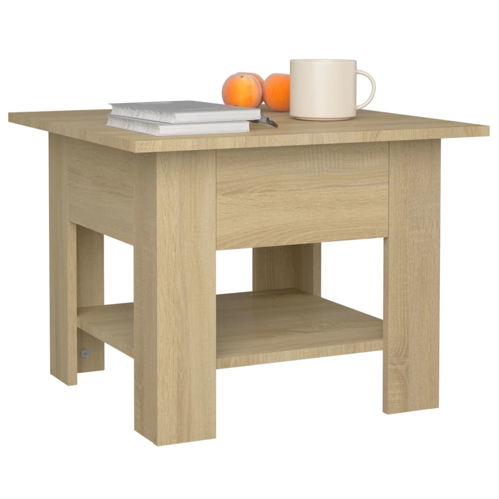 Tavolino da Salotto Rovere Sonoma 55x55x42 cm in Truciolato | homemem39