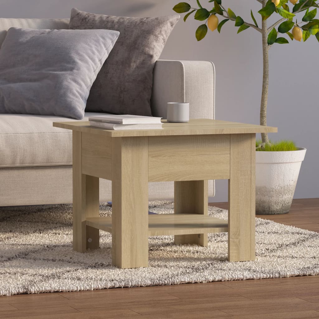 Tavolino da Salotto Rovere Sonoma 55x55x42 cm in Truciolato | homemem39