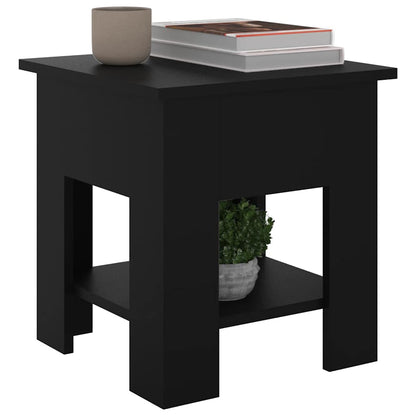 Tavolino da Salotto Nero 40x40x42 cm in Legno Multistrato | homemem39