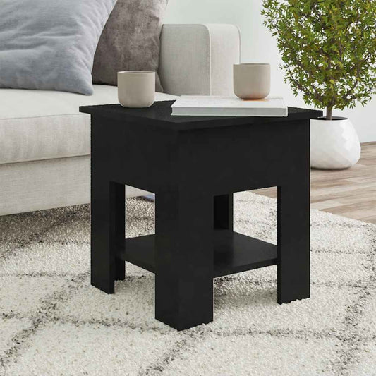Tavolino da Salotto Nero 40x40x42 cm in Legno Multistrato | homemem39