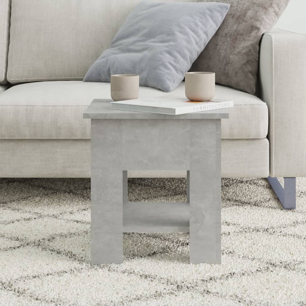 Tavolino da Salotto Grigio 40x40x42 cm in Legno Multistrato | homemem39