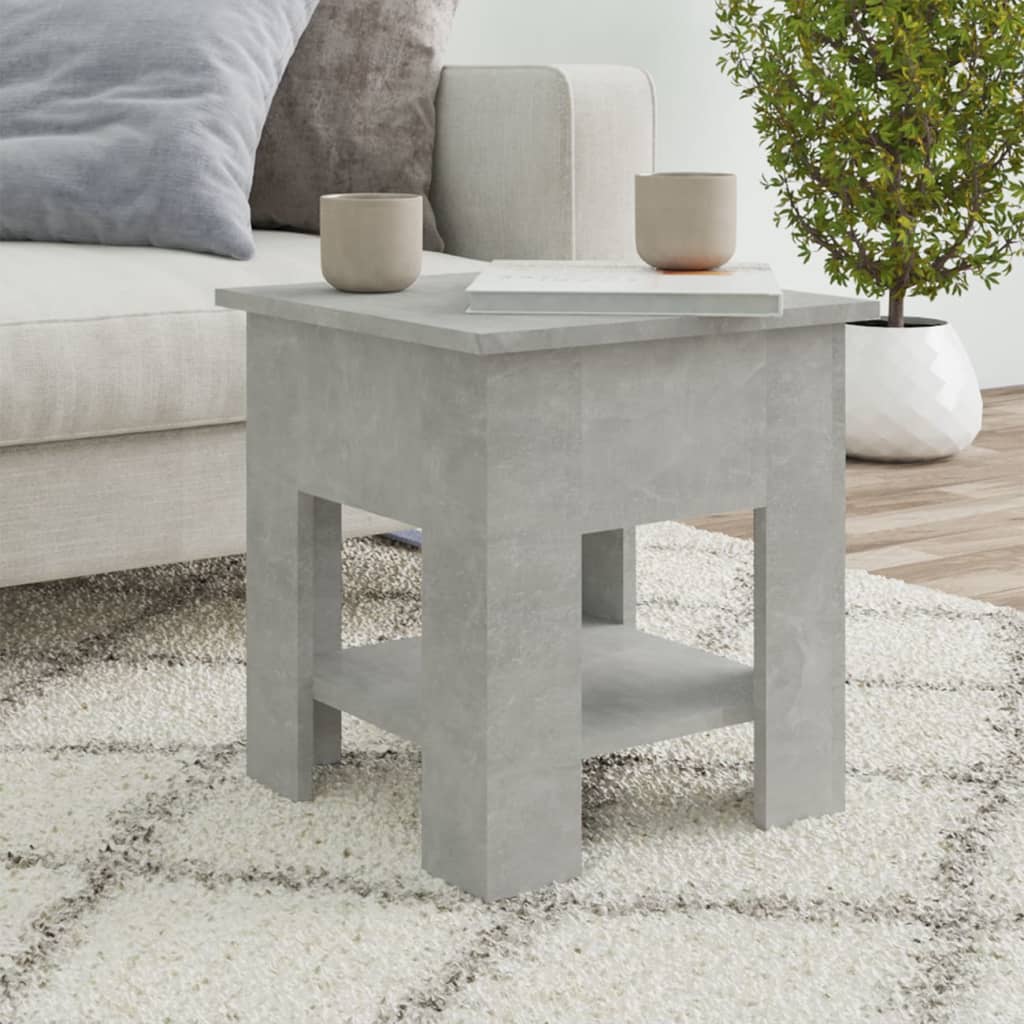 Tavolino da Salotto Grigio 40x40x42 cm in Legno Multistrato | homemem39