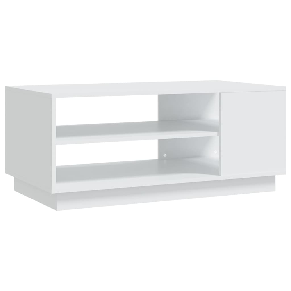 Tavolino da Salotto Bianco 102x55x43 cm in Truciolato | homemem39