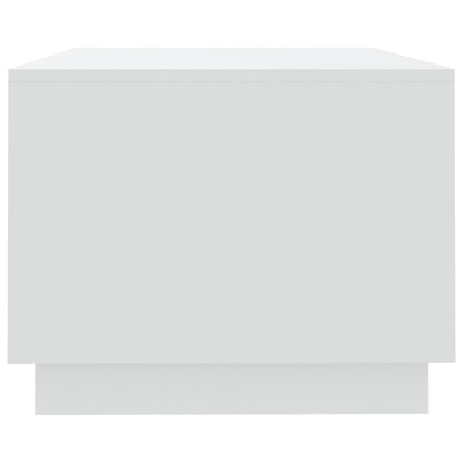 Tavolino da Salotto Bianco 102x55x43 cm in Truciolato | homemem39