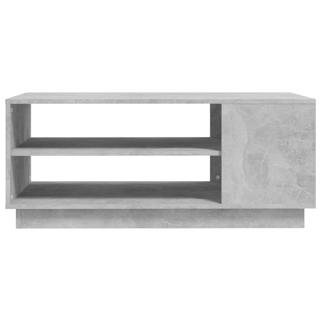 Tavolino da Salotto Grigio Cemento 102x55x43 cm in Truciolato | homemem39