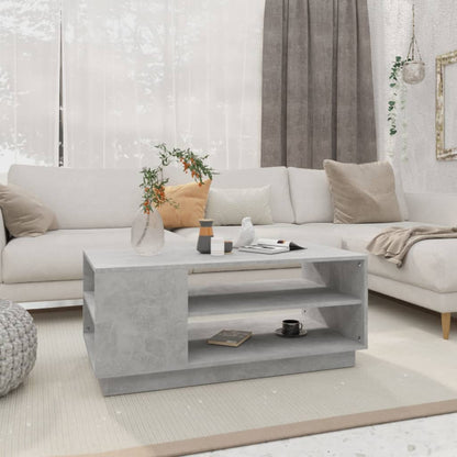 Tavolino da Salotto Grigio Cemento 102x55x43 cm in Truciolato | homemem39