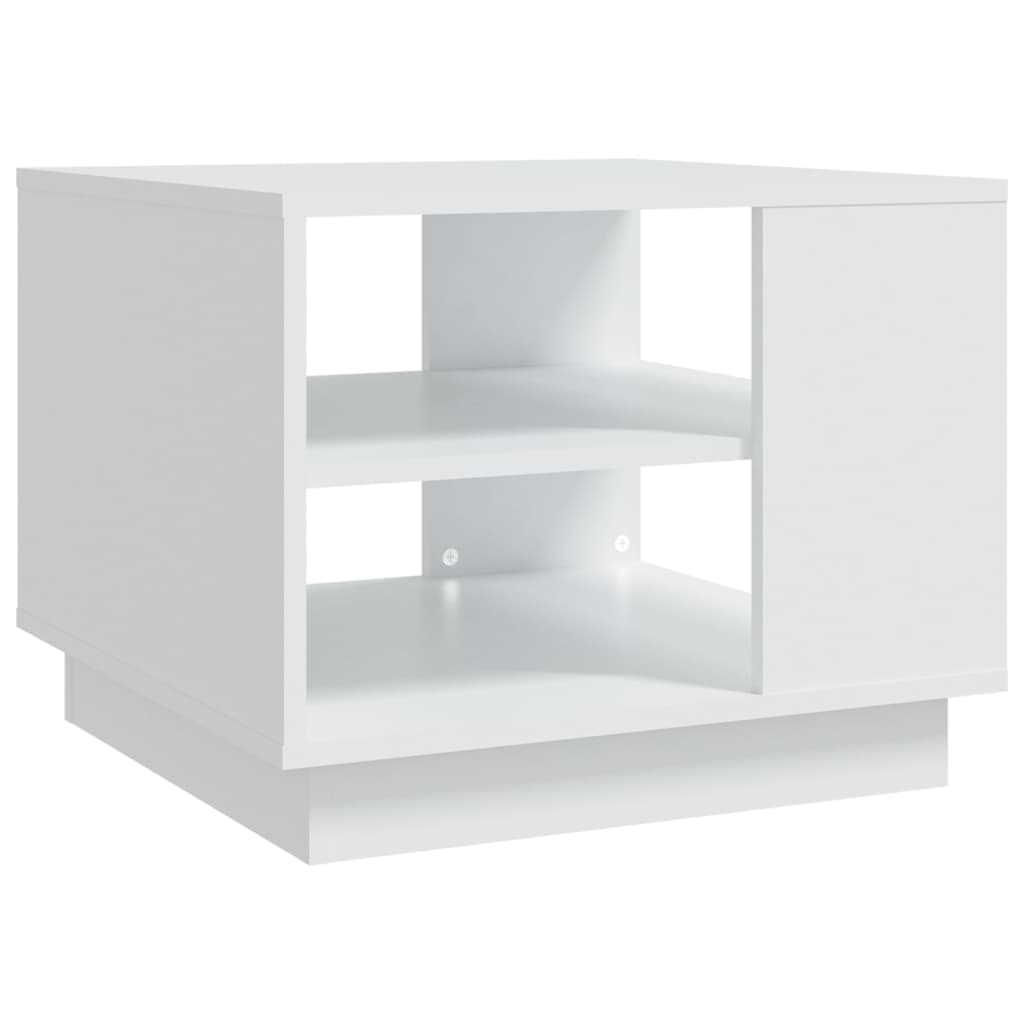 Tavolino da Salotto Bianco 55x55x43 cm in Truciolato | homemem39