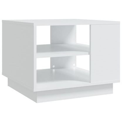 Tavolino da Salotto Bianco 55x55x43 cm in Truciolato | homemem39