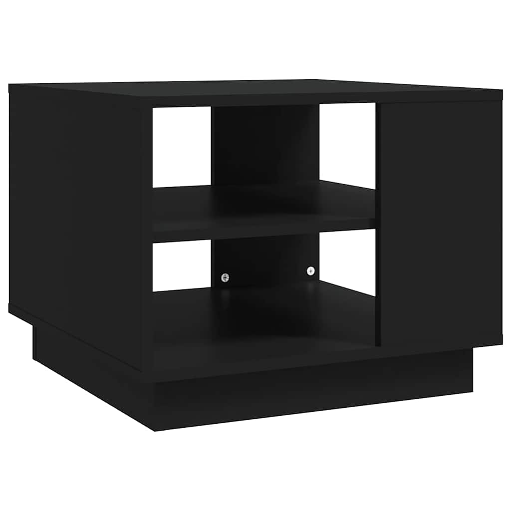 Tavolino da Salotto Nero 55x55x43 cm in Truciolato | homemem39