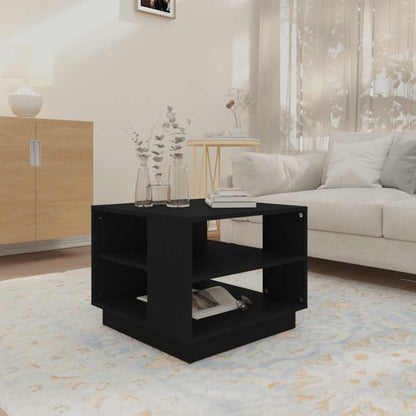 Tavolino da Salotto Nero 55x55x43 cm in Truciolato | homemem39