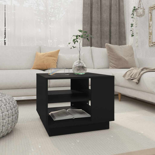Tavolino da Salotto Nero 55x55x43 cm in Truciolato | homemem39