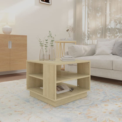 Tavolino da Salotto Rovere Sonoma 55x55x43 cm in Truciolato | homemem39