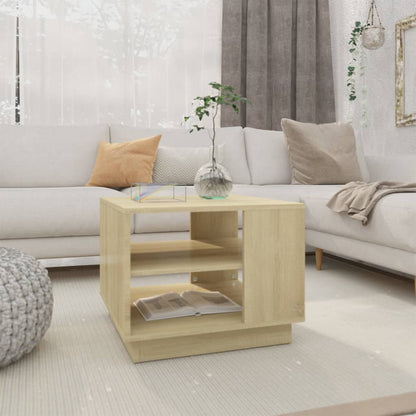 Tavolino da Salotto Rovere Sonoma 55x55x43 cm in Truciolato | homemem39