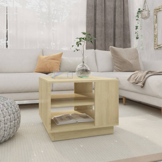 Tavolino da Salotto Rovere Sonoma 55x55x43 cm in Truciolato | homemem39