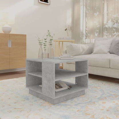 Tavolino da Salotto Grigio Cemento 55x55x43 cm in Truciolato | homemem39
