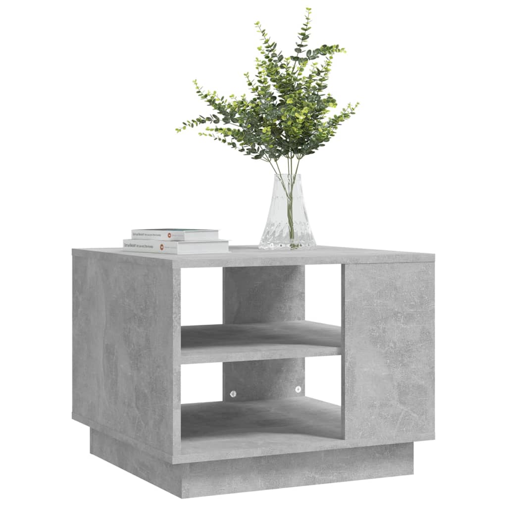 Tavolino da Salotto Grigio Cemento 55x55x43 cm in Truciolato | homemem39