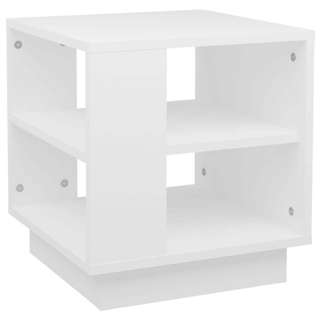 Tavolino da Salotto Bianco 40x40x43 cm in Legno Multistrato | homemem39