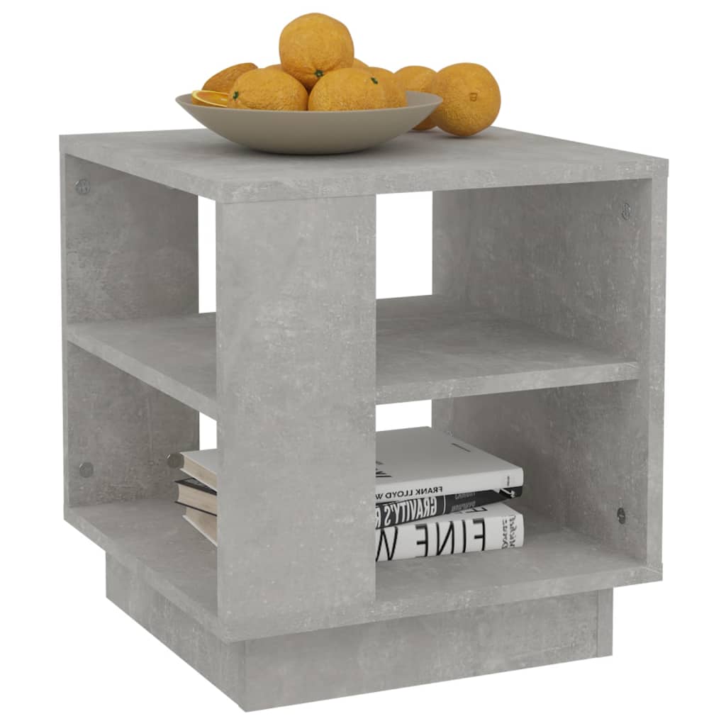 Tavolino Salotto Grigio Cemento 40x40x43 cm Legno Multistrato | homemem39
