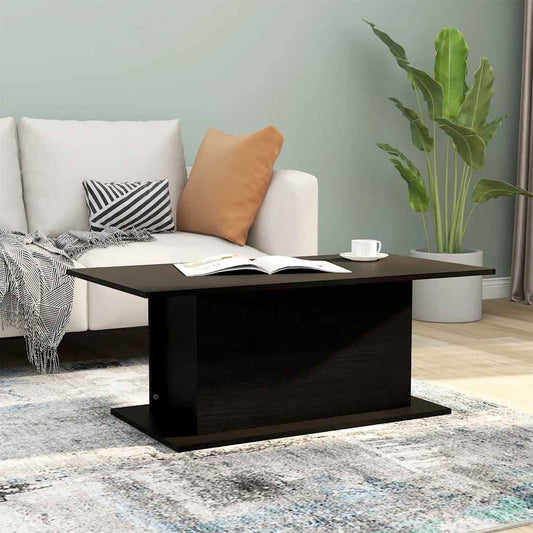 Tavolino da Salotto Nero 102x55,5x40 cm in Truciolato | homemem39
